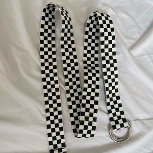 checkered belt